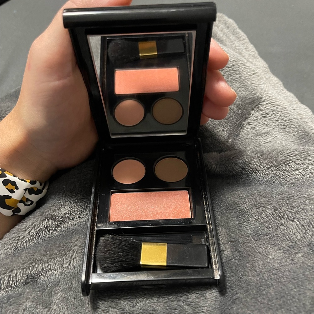 Elizabeth Arden Compact Mirror Makeup Blush and 2 Neutral Eyeshadow Palette